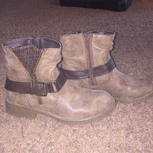 girls brown booties